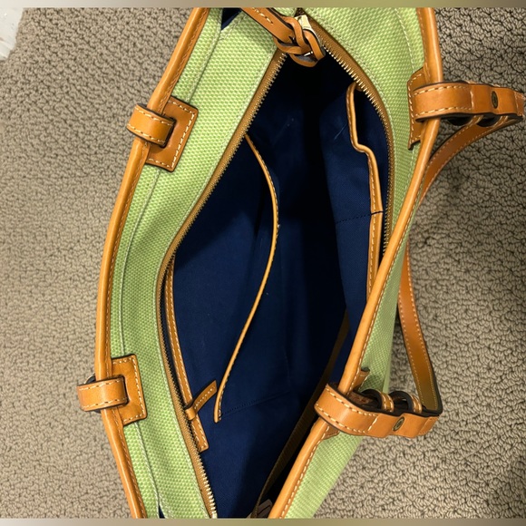 Dooney & Bourke Green Leather Shoulder Bag - Picture 3 of 3